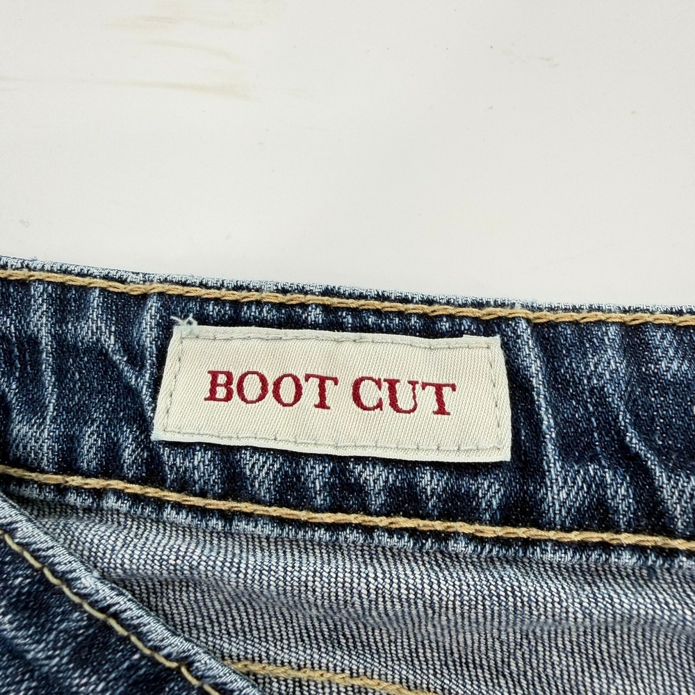 Banana Republic Bootcut Jeans Vintage Women 14L Blue Dark Wash Denim Boot Leg - Picture 8 of 11
